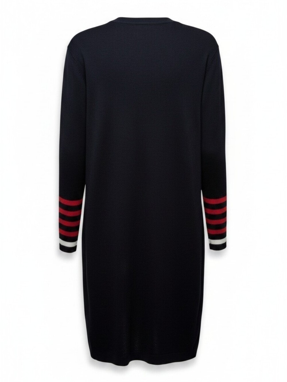 Tommy Hilfiger Navy Colorblock Stripe Knit Sweater Dress Women's Large L - Picture 3 of 5